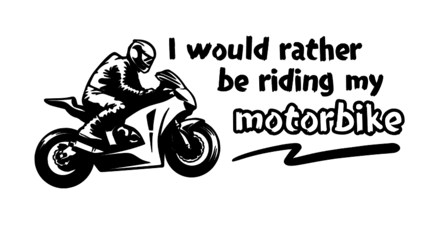 Rather Ride my Bike - Decal/Sticker
