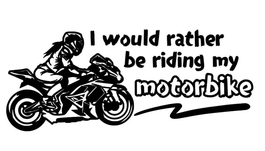 Rather Ride my Bike - Decal/Sticker