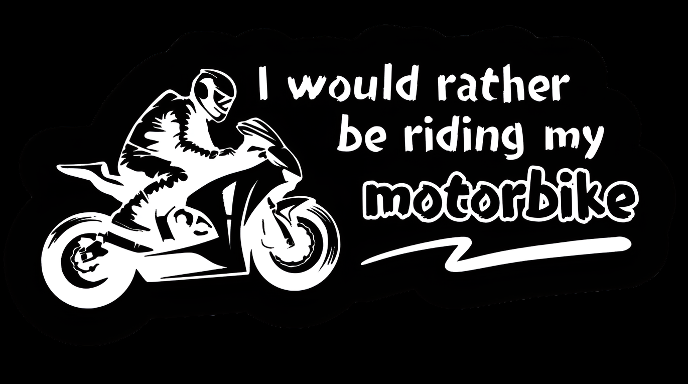 Rather Ride my Bike - Decal/Sticker